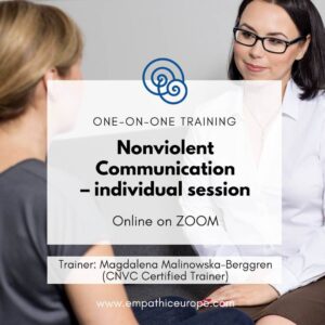 Nonviolent Communication Individual NVC session with Magdalena Malinowska-Berggren