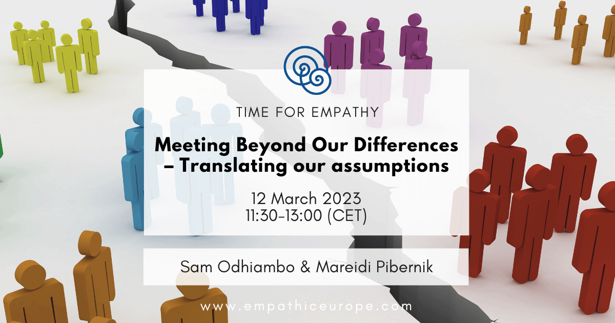 Sam Odhiambo and Mareidi Pibernik Meeting Beyond Our Differences Translating our assumptions