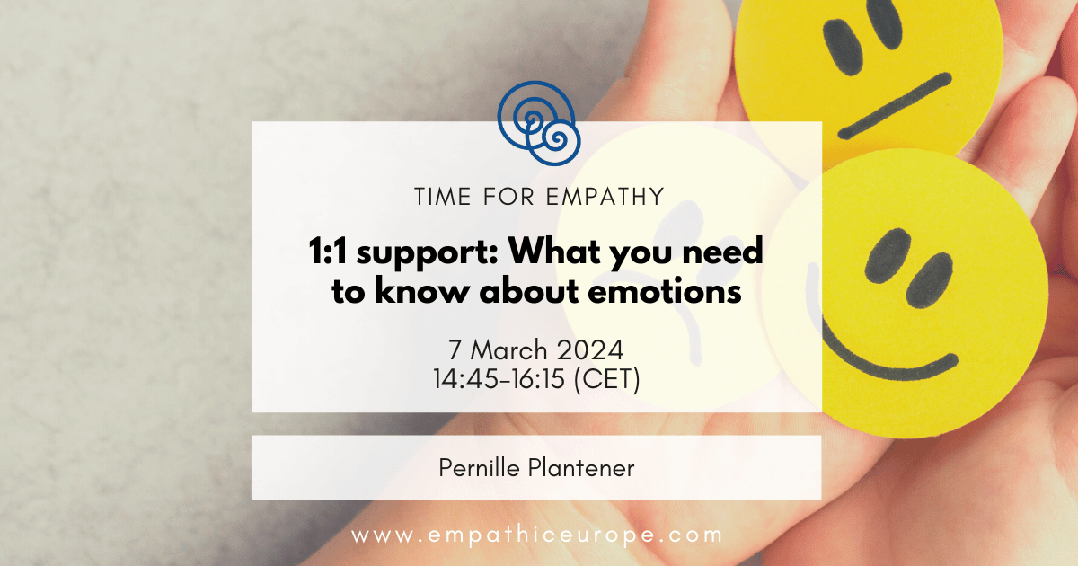 1:1 support: What you need to know about emotions – Pernille Plantener