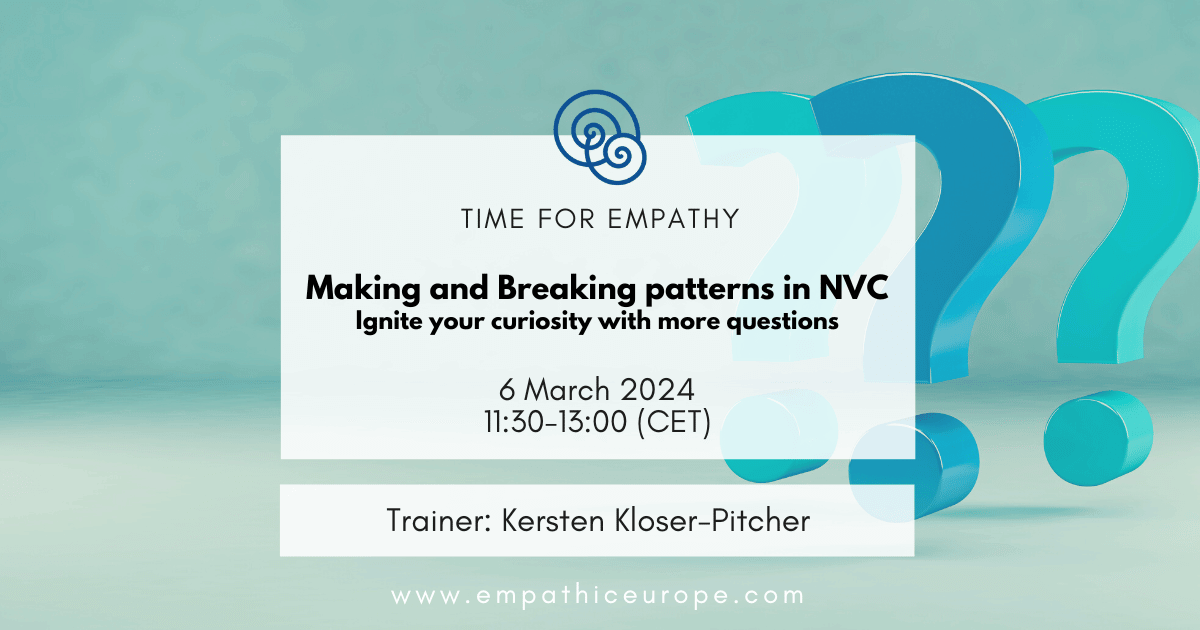 Making and Breaking patterns in NVC – Kersten Kloser-Pitcher